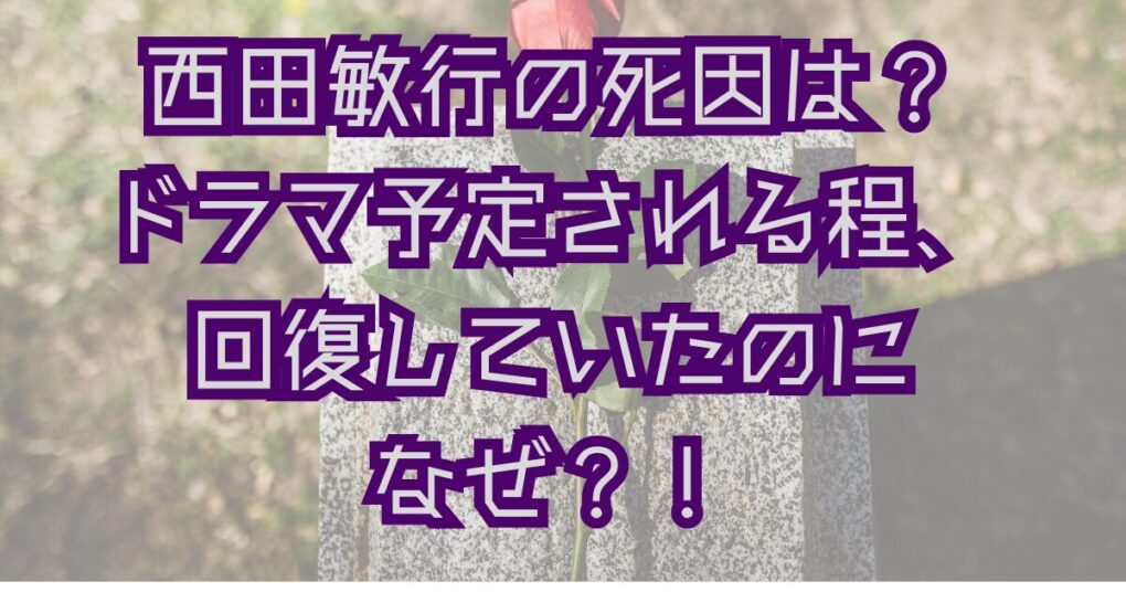 西田敏行の死因は？車椅子から自力歩行できるまで回復されていたがなぜ